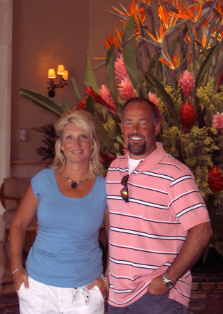 Jackie and me in Cancun, Mexico