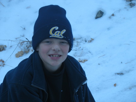 Christian 2-2007 -practicing his snowball fighting