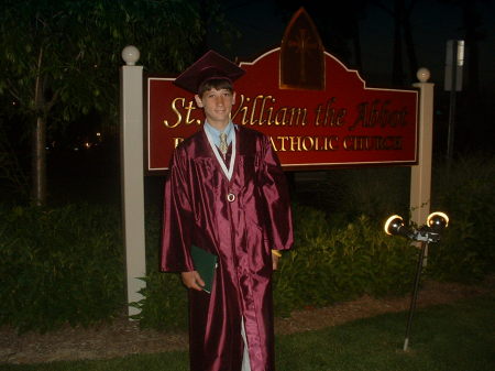 Daniel at his 8th grade graduation, 2008