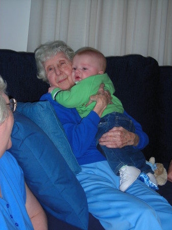 Asher and my Grandmother!