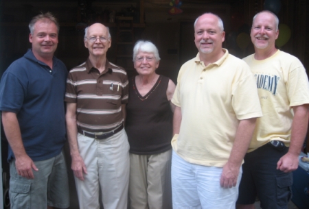 Mom, Dad & their three surviving (of 4) boys