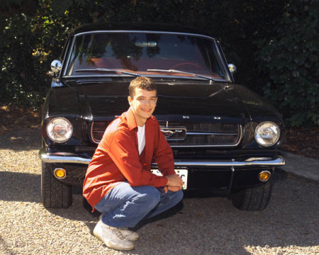 JJ with his 1965 Mustang