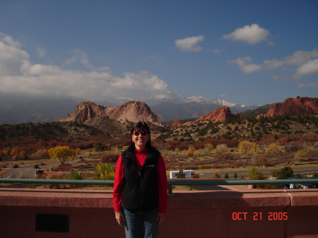 Cheryl at Garden of the Gods in Colorda