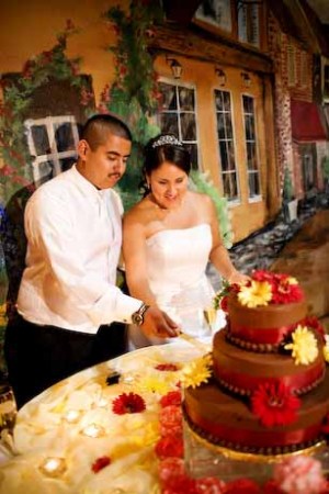 Cutting the cake