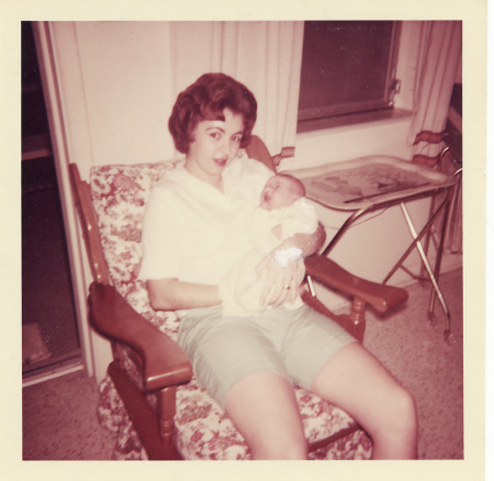 1st day home after my 1st(a girl)was born 1964