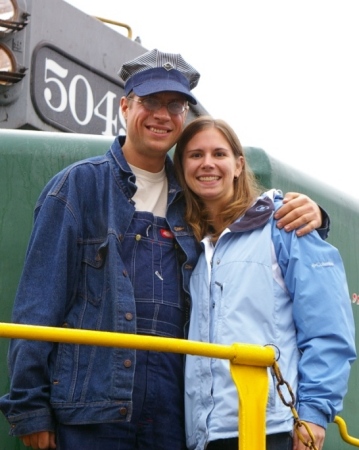 Michael and I on the Train