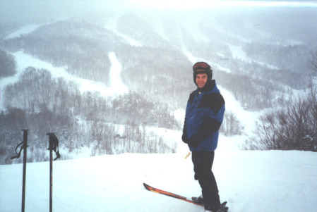 Having fun at Mont-Tremblant, Quebec (near St. Jovite) in 2001.