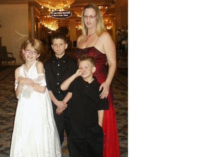 my kids and I at my ex-husbands wedding