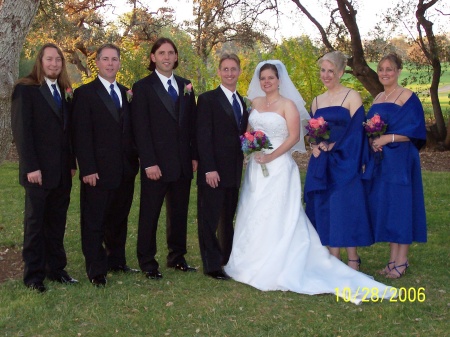 Another wedding photo, this time of the whole party