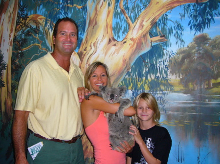 Wife Kelly, youngest Logan and I in Australia 2006