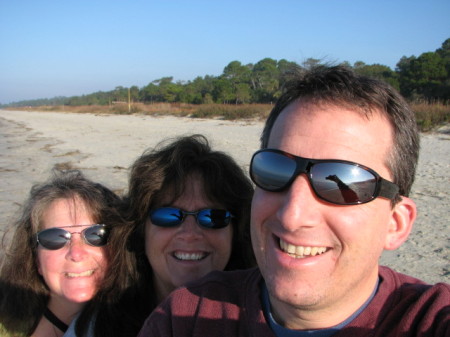 My sisters!!!  On the beach in S Carolina