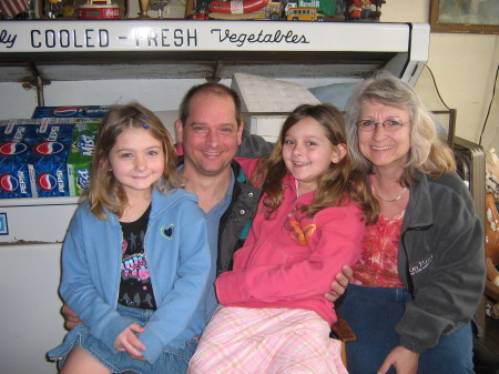 Krisann with son, Dan Empson and grandkids, Lexy & Abby