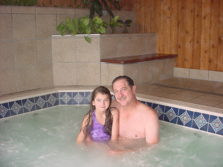 Snowing Outside - Hot Tubbing Inside!