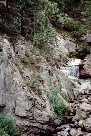 Waterfall between Durango and Ouray, Colorado