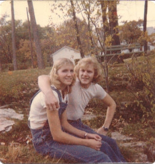 Me and My little sister Arlene at Donnell Pond the day before I left for the Air Force