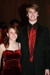 Jacky and Robby, my daughter & step-son at the Hollyball, 2006 -ages 15 & 16