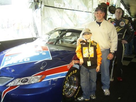 My son Nick and I at Daytona 500