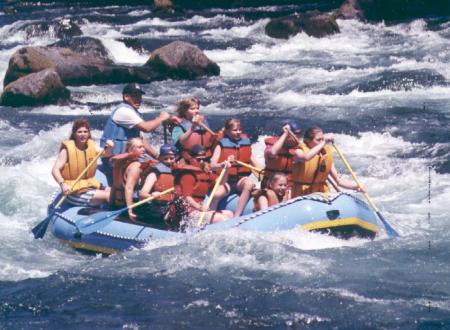 Girls Raft Martin Rapids MaKenzie River