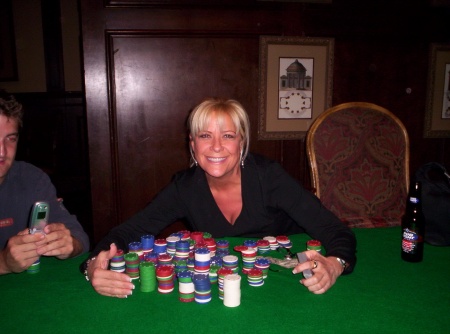 Pattie's first Poker Tournament ~ a winner !