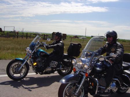 Riding in Wyoming Sturgis '06