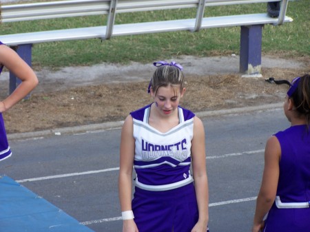 My daughter Alexandra. Deep Creek High Football Cheerleader