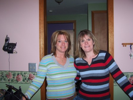 My sister Donna and I, Feb 2007