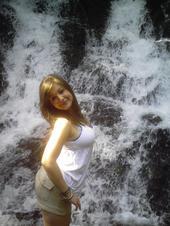 Stephanie & the waterfall