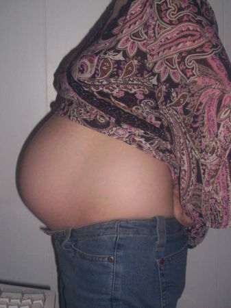Me pregnant with my second child!