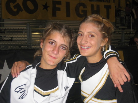 My two cheerleaders