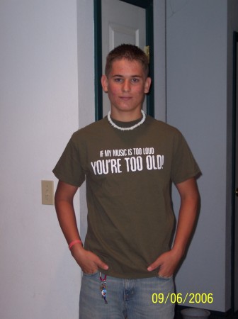 Tyler - first day of school '06 (Freshman)