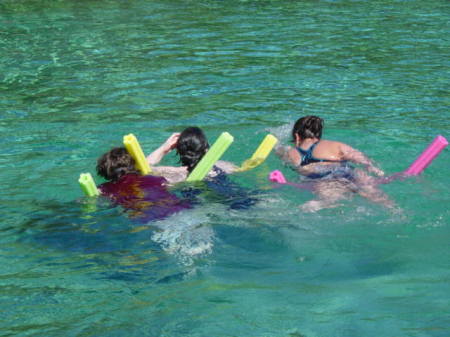 Our 3 kids at Rainbow Springs FL