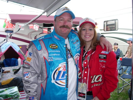 Dad and his NASCAR Girl (daughter Breanna)