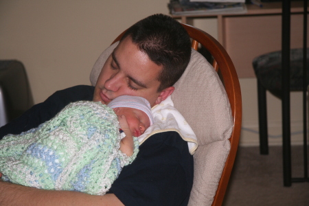 Joey & Daddy sleeping