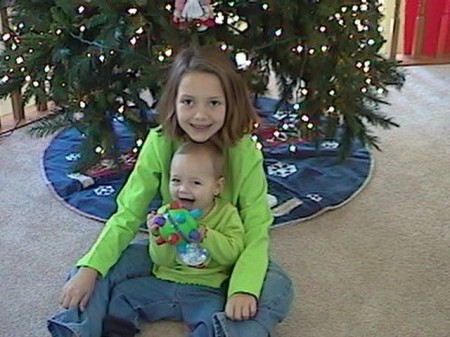 Alyssa (1 yr)  & Big Sister Hayley (8 yr) -2002