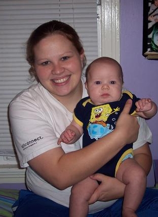 My youngest step-daughter, Elizabeth, and her son, Ethan