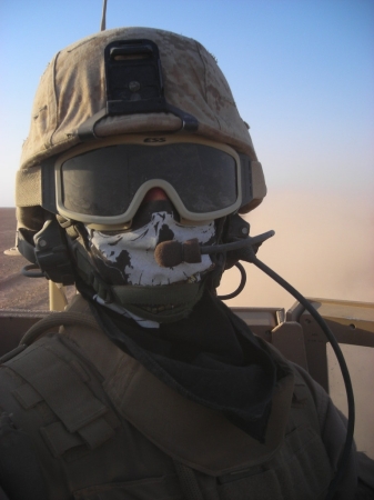 My son Mike, Cpl USMC, in Iraq May 2008