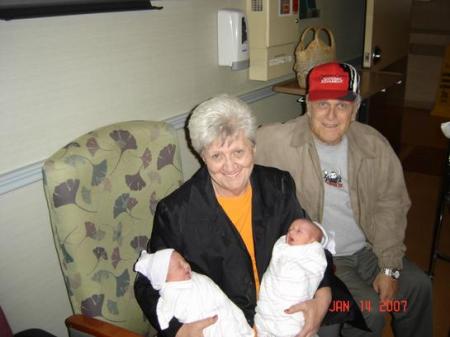 Great Grandma & Grandpa & Charlotte & Avery