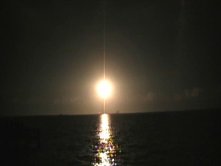 View of Discovery launch from my backyard