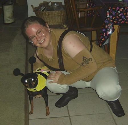 Halloween 06 with Pebbles the Dog