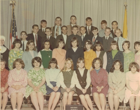 cheverus 8th grade class photo 1967