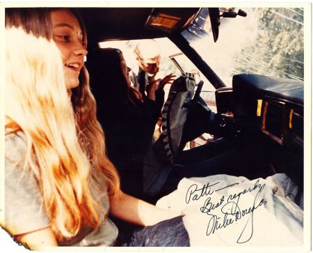 Patty In Driver's Seat..Mike Douglas autograph when I was on his show!!!