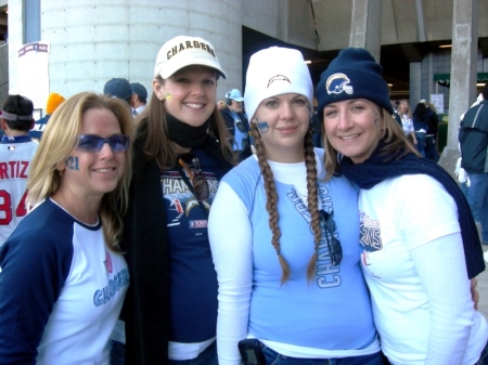 Aubuchon Girl's at the Charger Playoff game Jan 2007