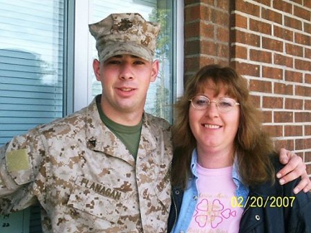 Me and my Marine   My son  Chuck