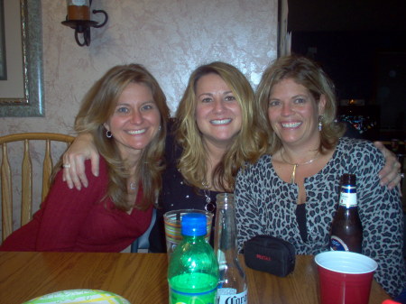 Me with friends Teresa and Heidi on New Year's Eve