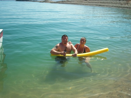 Swimming at lake mead