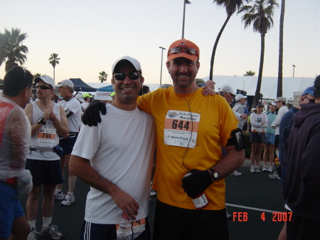 Frank and Jeff at the Pacific Shoreline Marathon