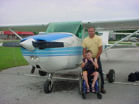 My son's first flight