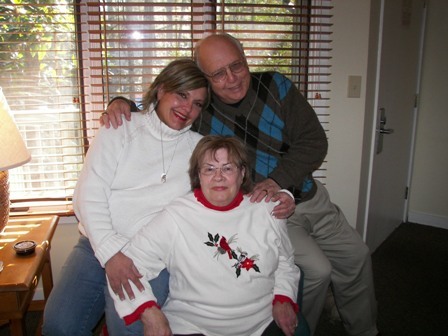 Mom, Dad and me Christmas 2006