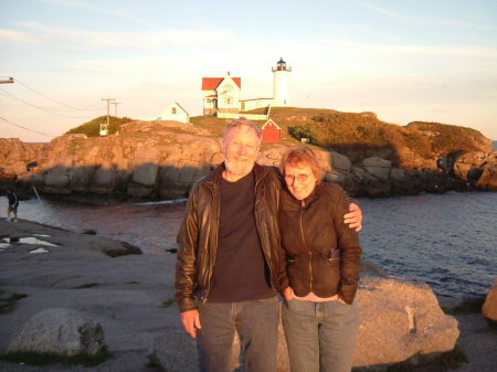 My wife Connie and I on the coast of Maine