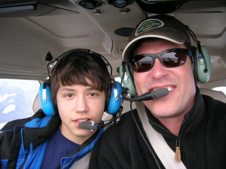 Dad and Chris Flying winter 2007